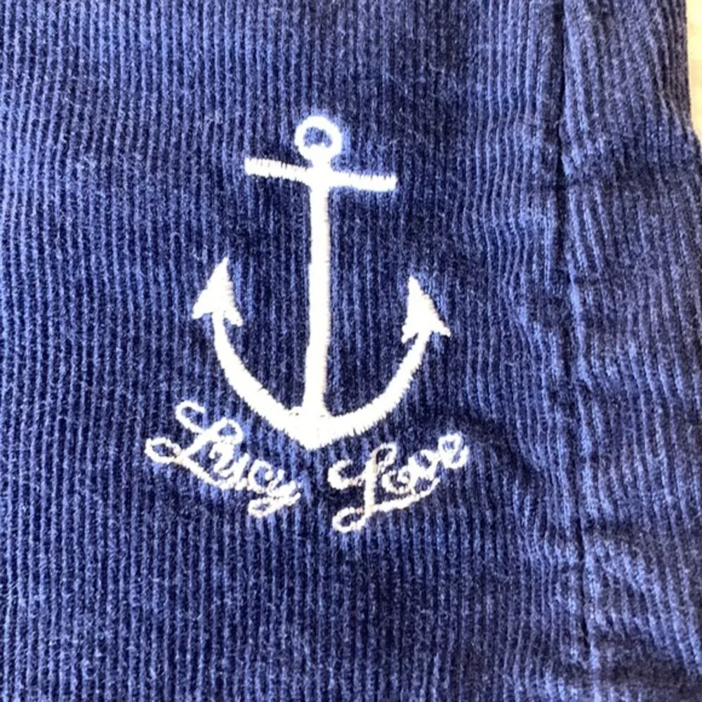 Lucy Love Blue Micro Corduroy Shorts Size Small - Image 6