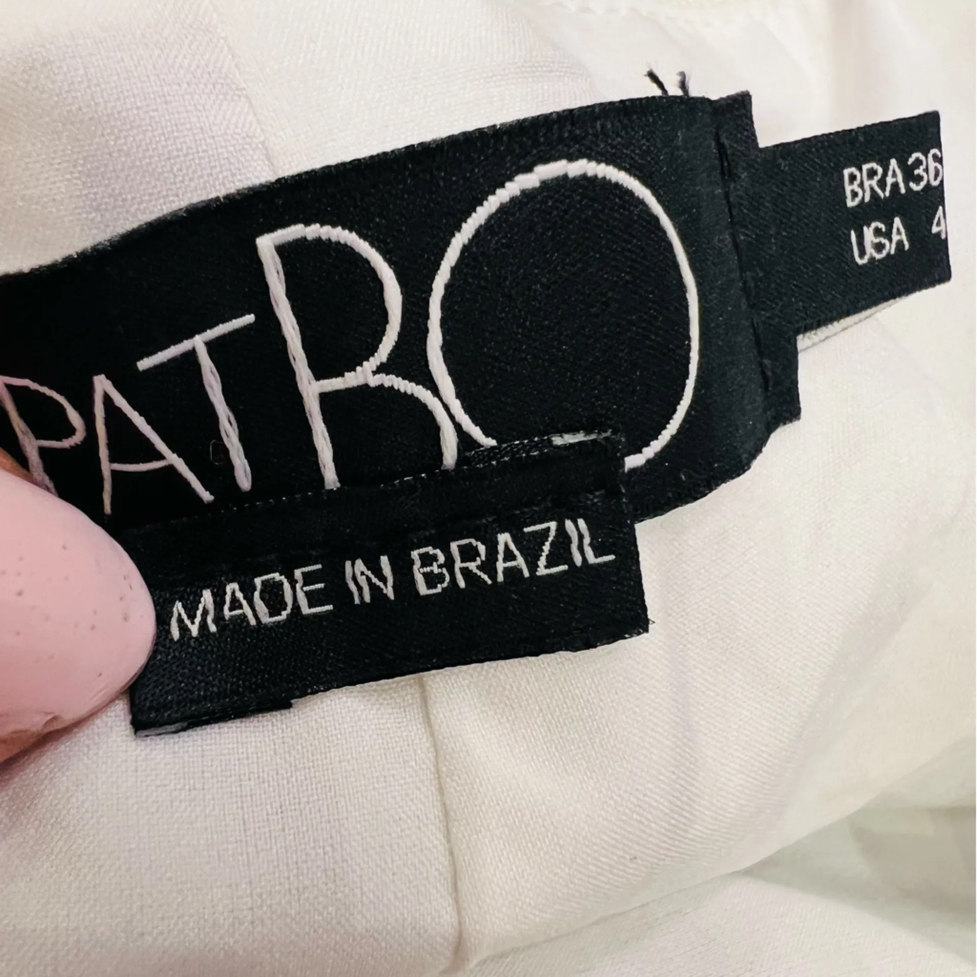 PATBO Bossa Lace Trim Shorts in Black & White Size 4 - Image 8