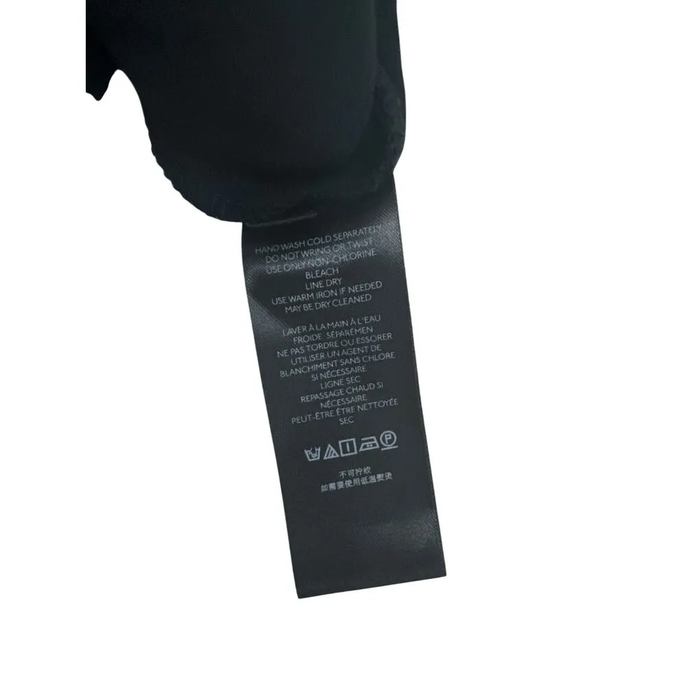 Black Cocktail Dress With Adjustable Straps & Cowl Neck Anthropologie Womens Siz - Image 9