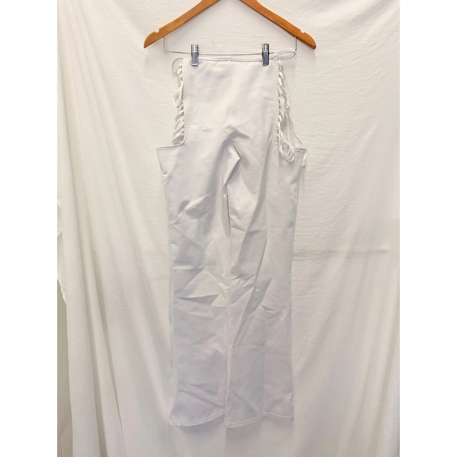 I.AM.GIA Vera Pants White‎ Medium Hippie Bella Hadid Gigi LA Hollywood - Image 4