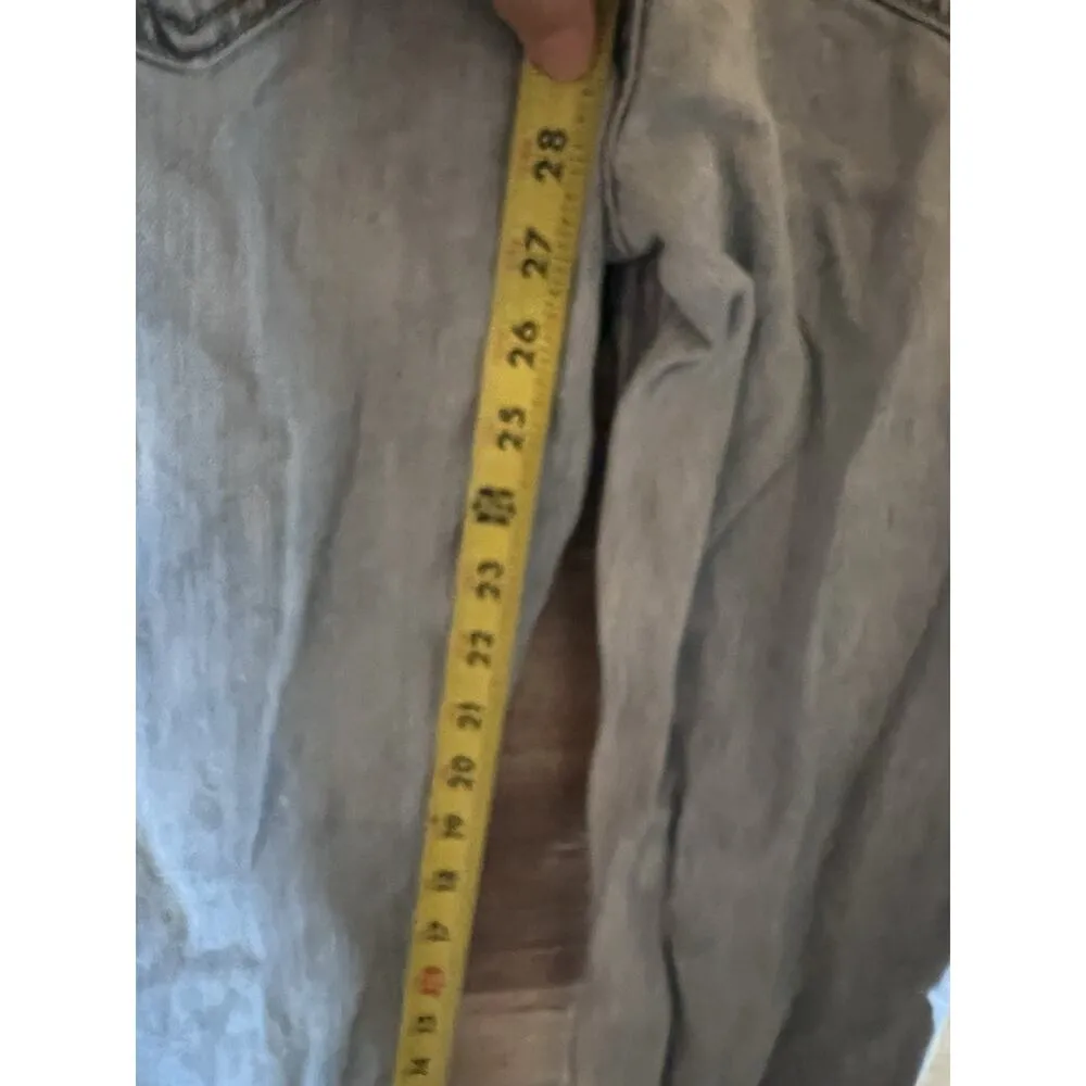 CELLO Denim Jean Overalls Distressed Size Small Boho Embroidered - Image 4