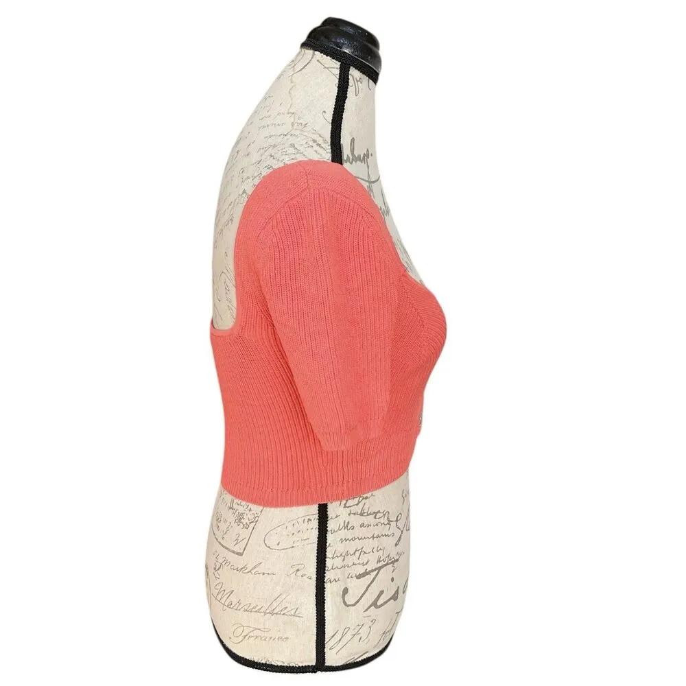 Wilfred Aritzia Womens Cropped Top Sweater Sz XS Boho Soft Girl Festival Beach - Image 3