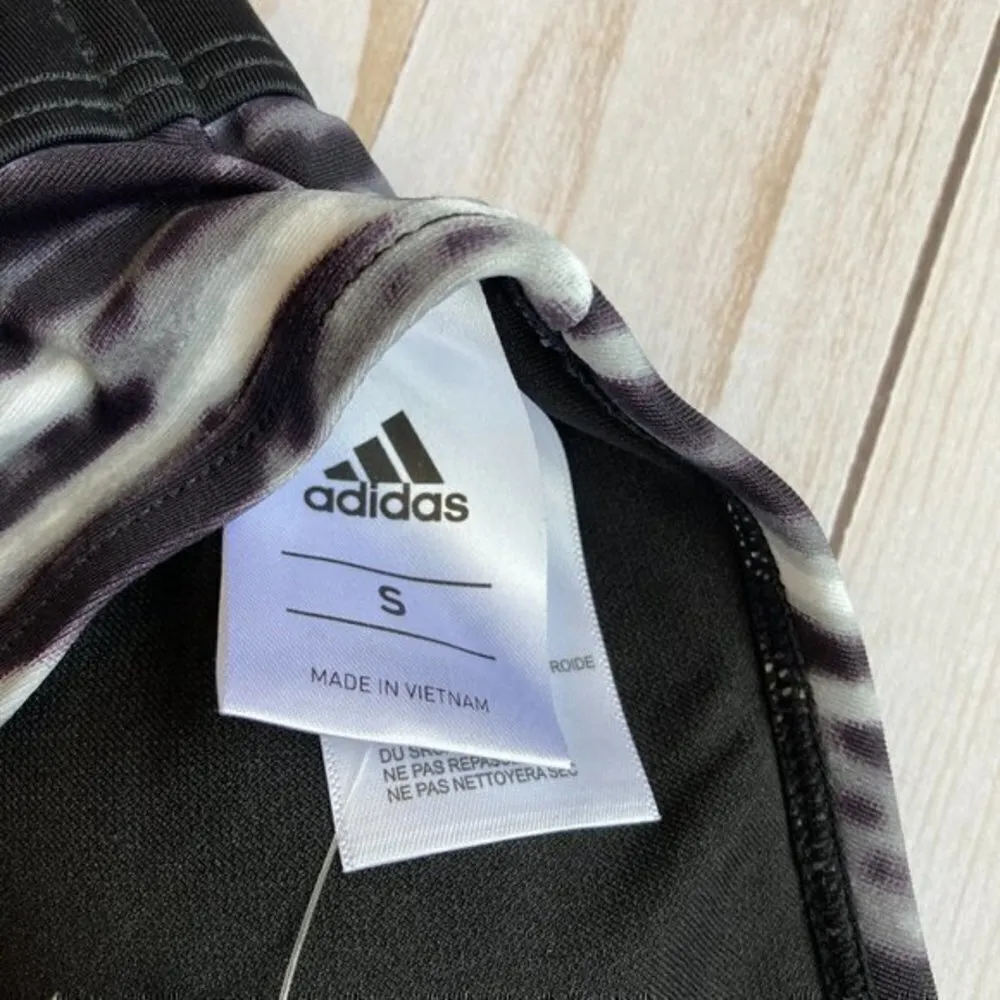 Adidas Nouveau Black Tie Dye Sport Bra Sz S NWT - Image 6