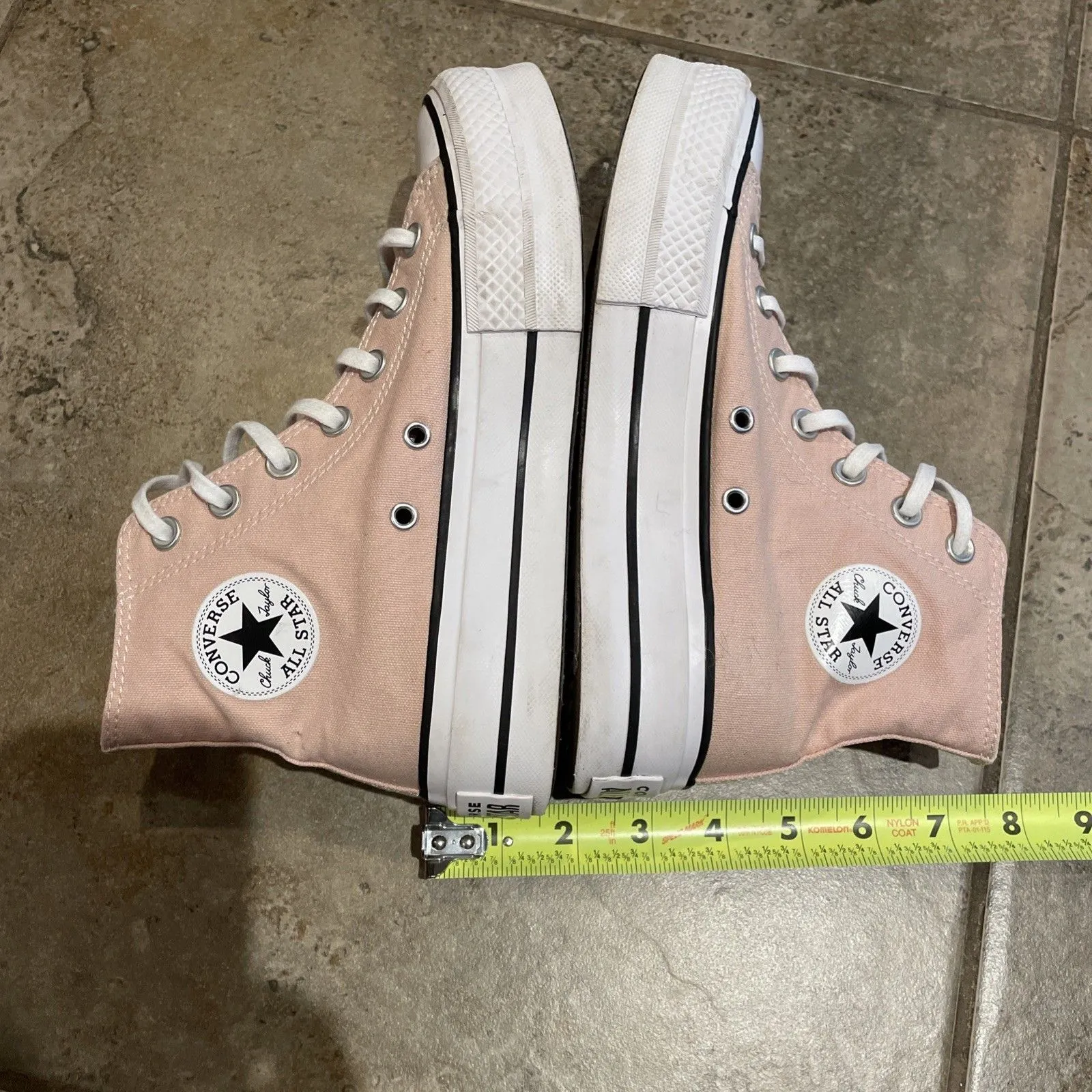 Converse Chuck Taylor Lift Platform High Pink Clay Sneakers Womens 6 572721F - Image 7