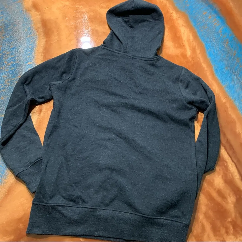 Tentree Juniper Hoodie Black Gray Tree Silhouette XS - Image 5