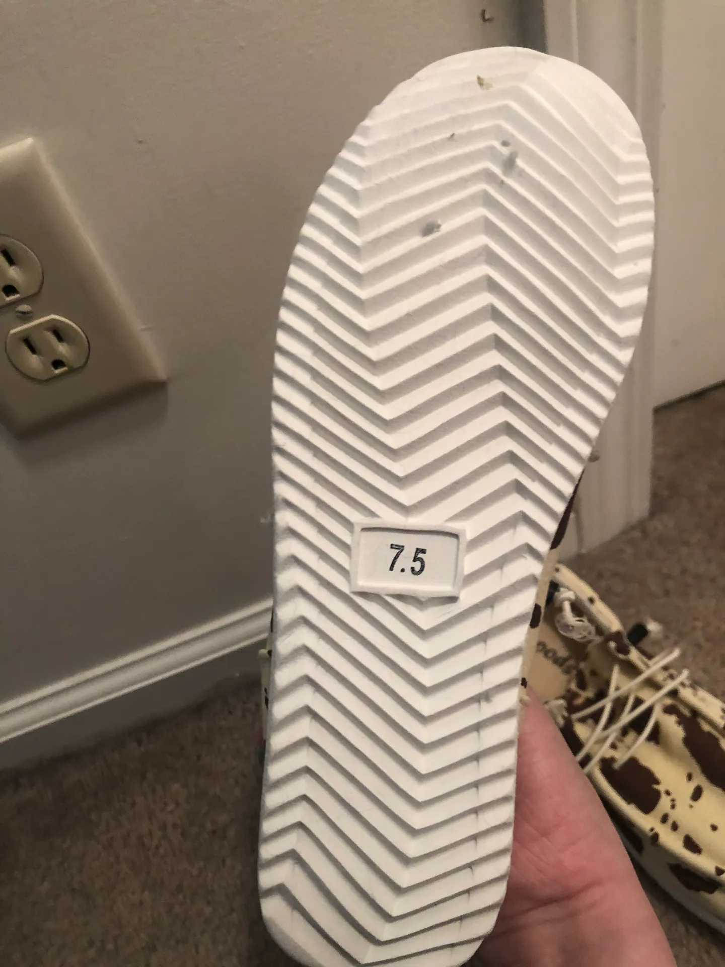 Cow Print Shoes Brown Size 7.5 - Image 4