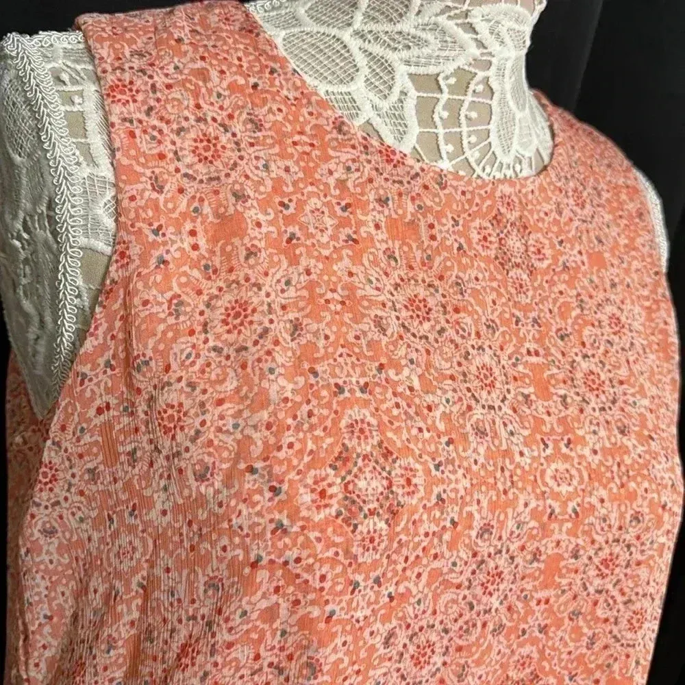 🌼💙Colorful Blouse Tank Top Orange Size M - Image 2