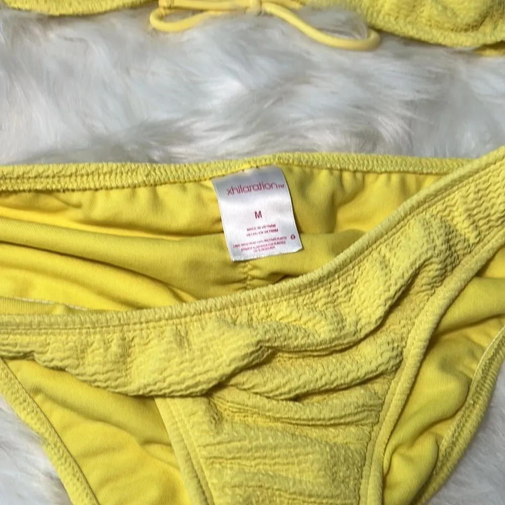 Xhilaration yellow ribbed bikini set - Image 2