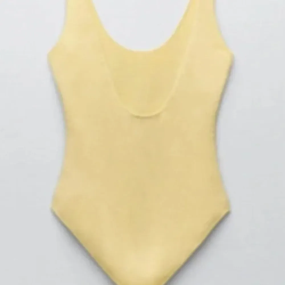 Zara Yellow Knit Bodysuit - Image 4