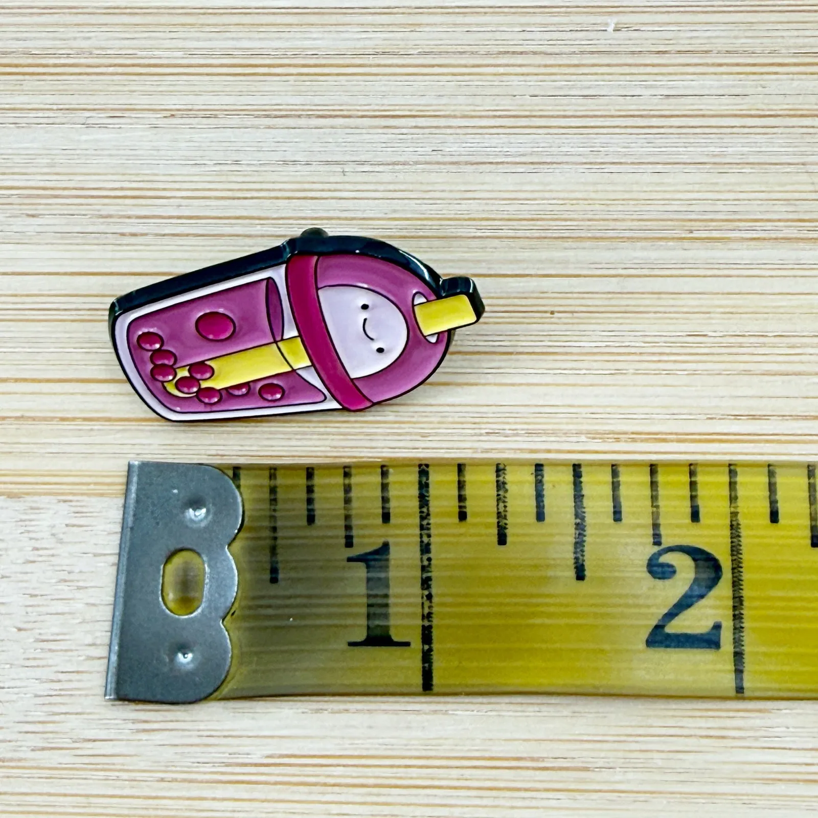 Adventure Time Princess Bubblegum Boba Tea Soft Enamel Pin Pink - Image 4