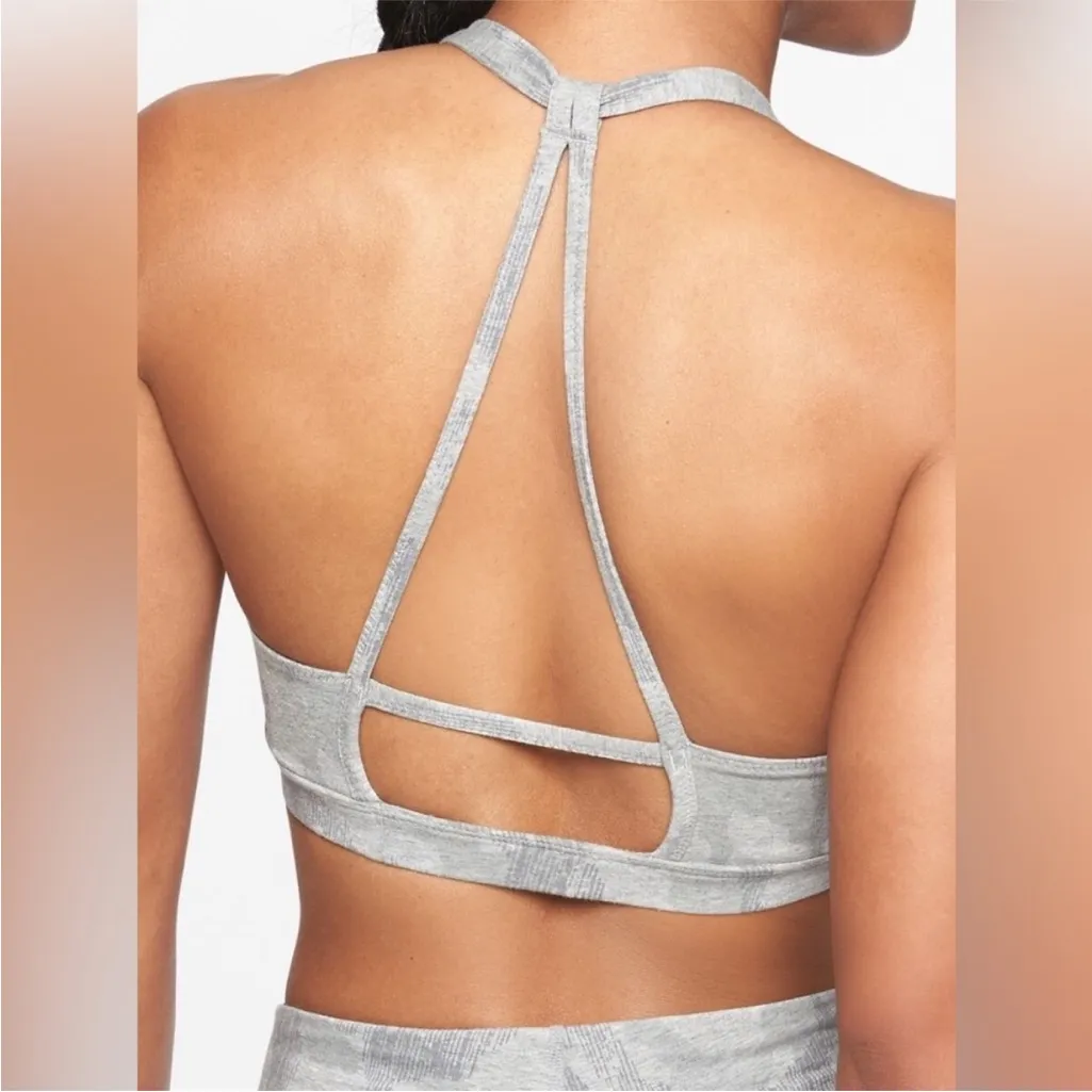 ATHLETA Organic Cotton Restore Bra  White Removable Padding Wireless Small - Image 5