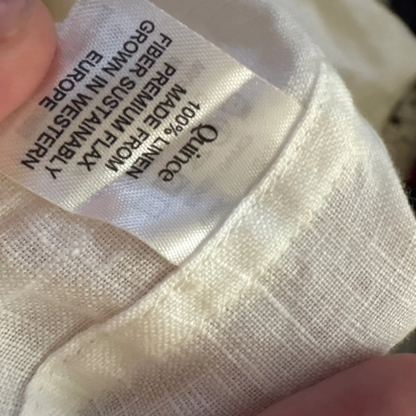 QUINCE 100% European Linen Long Sleeve Button Down Shirt Costal Size XL NWT - Image 8