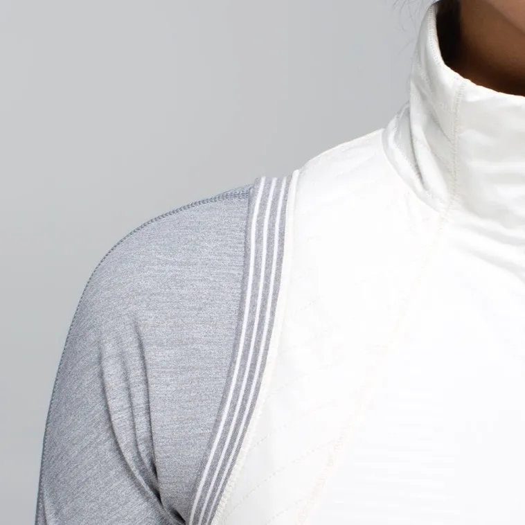 Lululemon Rebel Runner Vest Ghost Hyper Stripe Heathered Slate Ghost 2014 Rare - Image 4