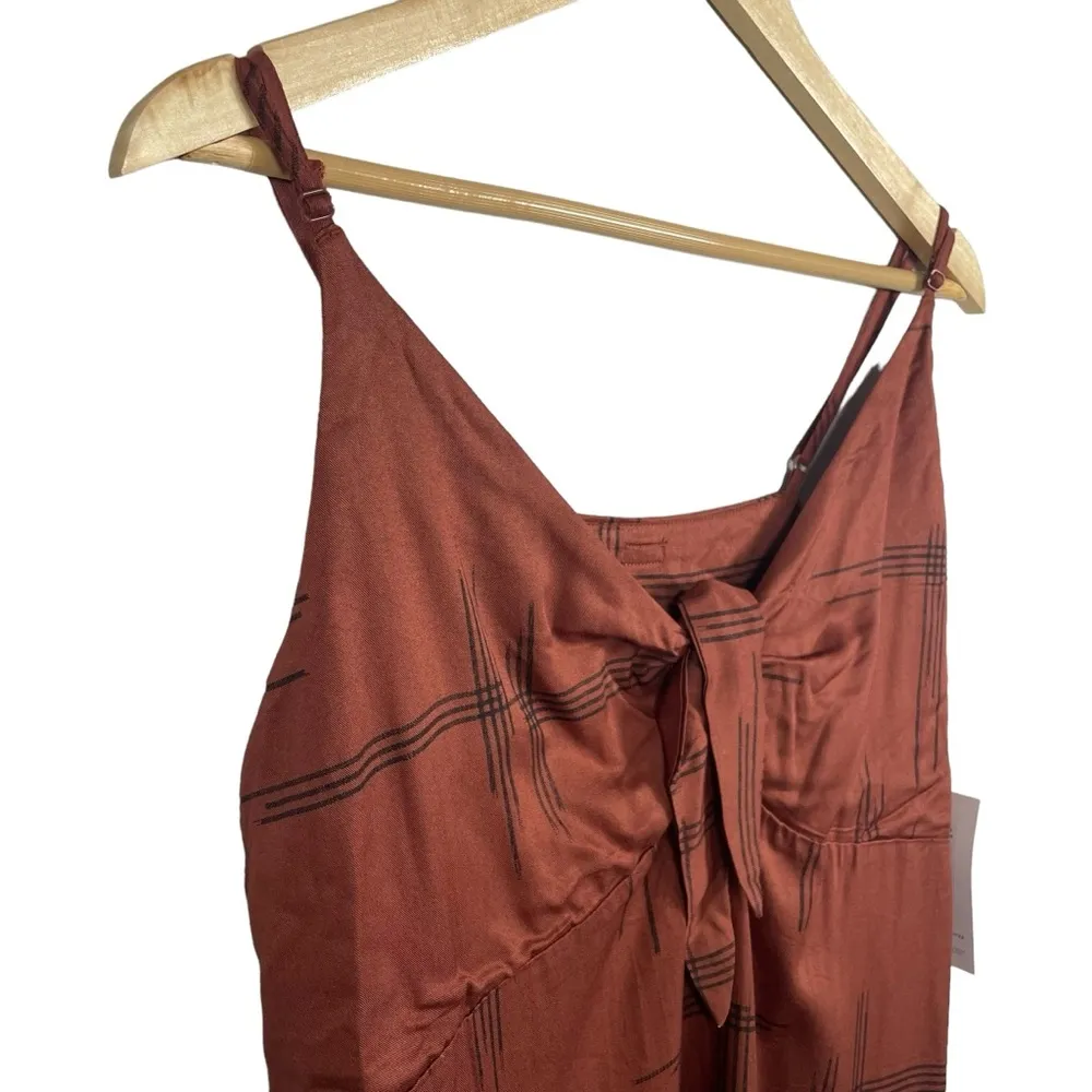 NWT RVCA Women’s Capital Knot Tank Dress in Rust Size L - Image 11