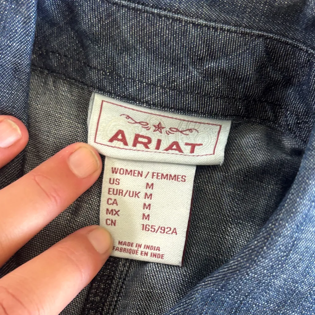 Ariat Blue Denim Mini Dress - Image 2