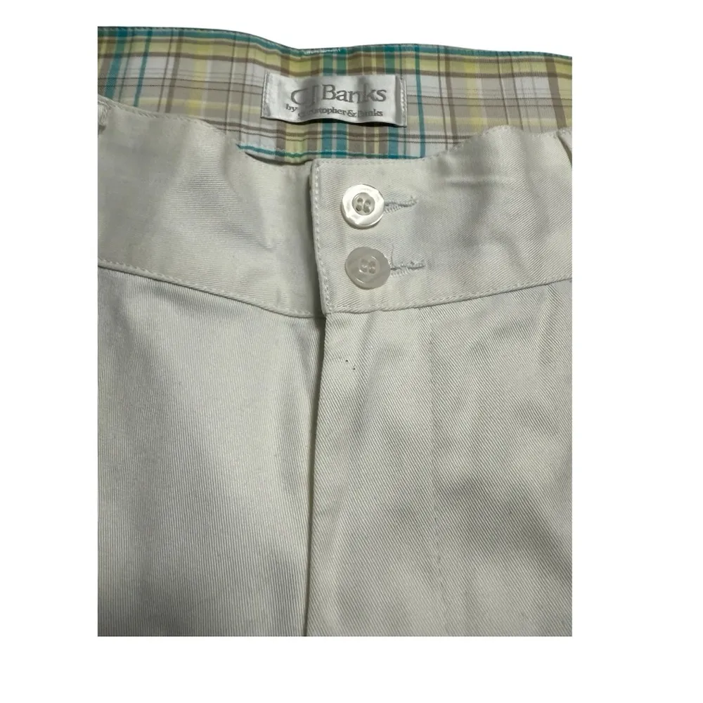 Women's CJ Banks Size 20 White Chino Shorts 100% Cotton NWOT - Image 4