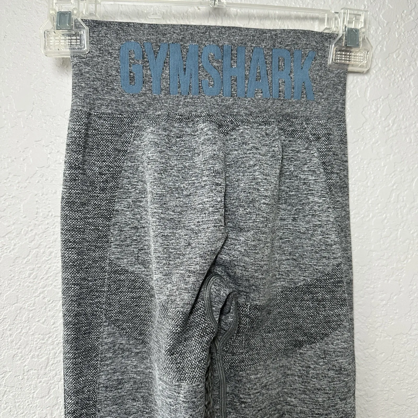 Gymshark Womens Gray Flex High Waisted Seamless Leggings  XS Gym Athletic‎ - Image 6