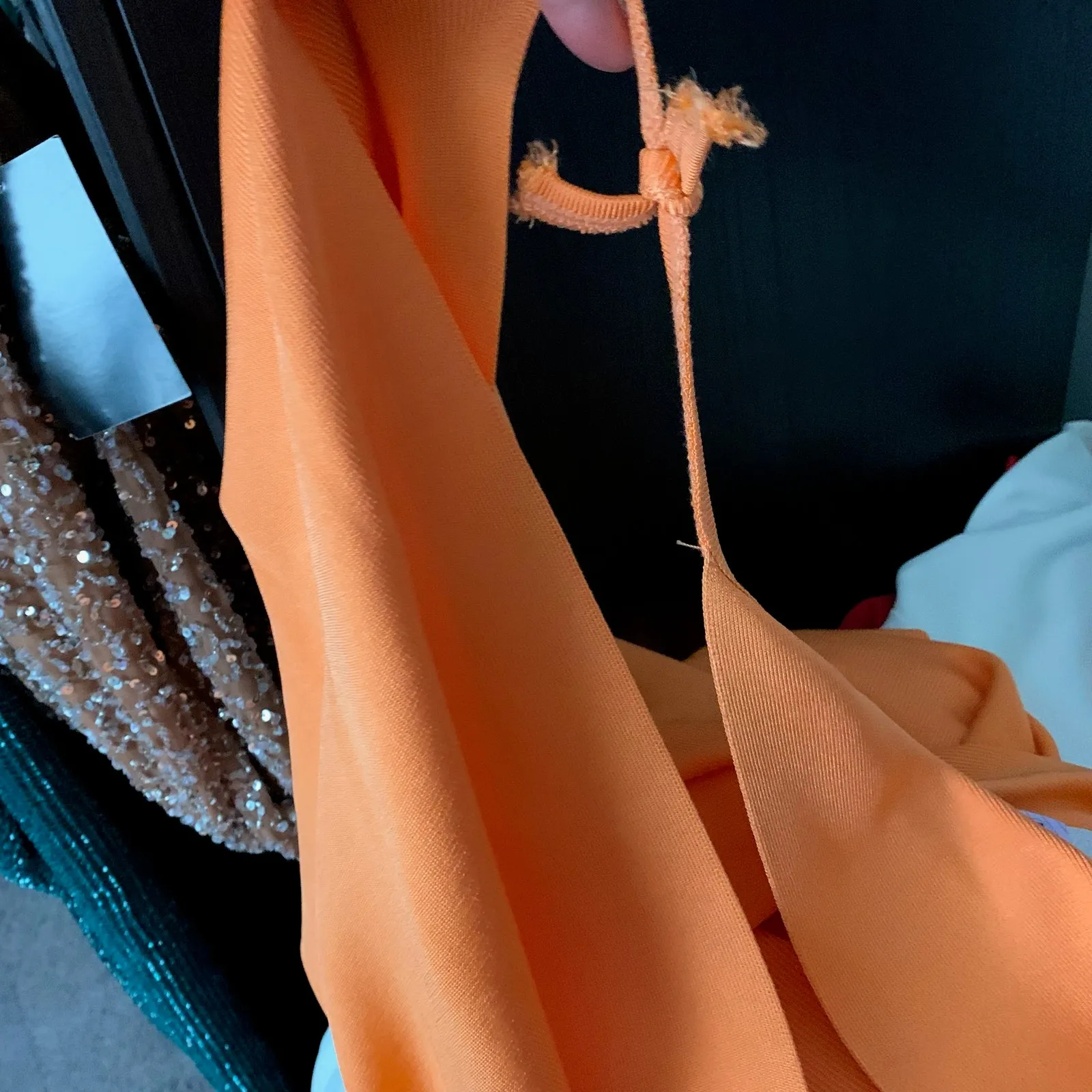 House of CB Clemence Maxi Orange Bandage Dress Womens Large - Image 15