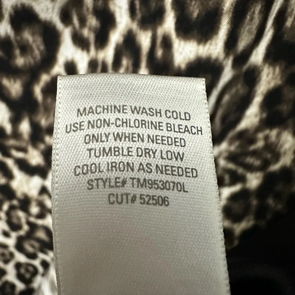 Dressbarn Animal Print Sheath Dress Size 18 Black Cheetah Print Sleeveless NWT - Image 6