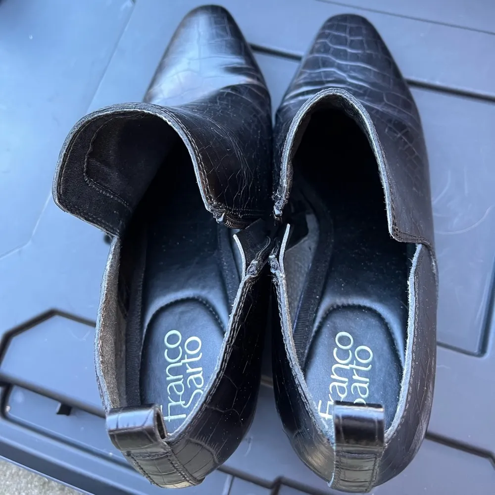 Franco Sarto black textured booties - Image 8