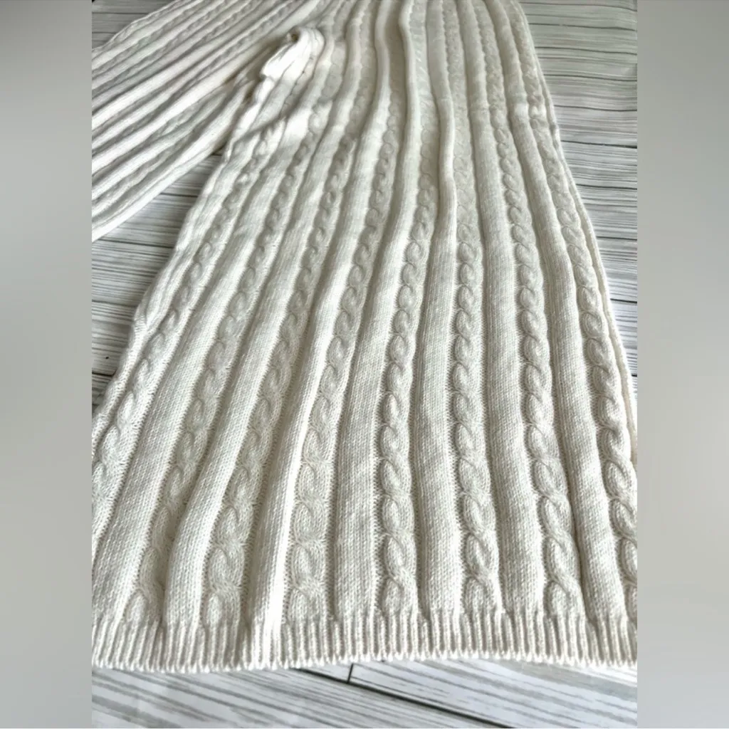 ASCOT+HART Wide Leg Graphic Yarn Knit Sweater Pants Off - Image 7