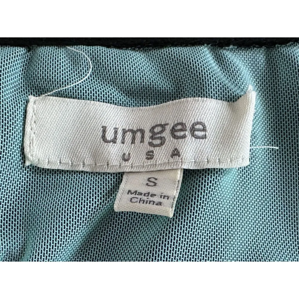 UMGEE Blue Boho Lace Lined Tunic Dress Size Small - Image 3