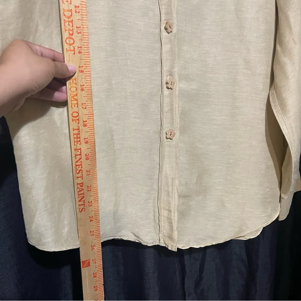 Gucci Authentic Vintage 1990's Cream Button-Up Shirt Zamasport for Gucci - Image 11