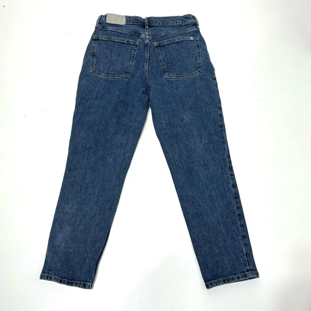 Everlane The Original Cheeky Jean High Waist Medium Blue Wash 27 Crop - Image 9