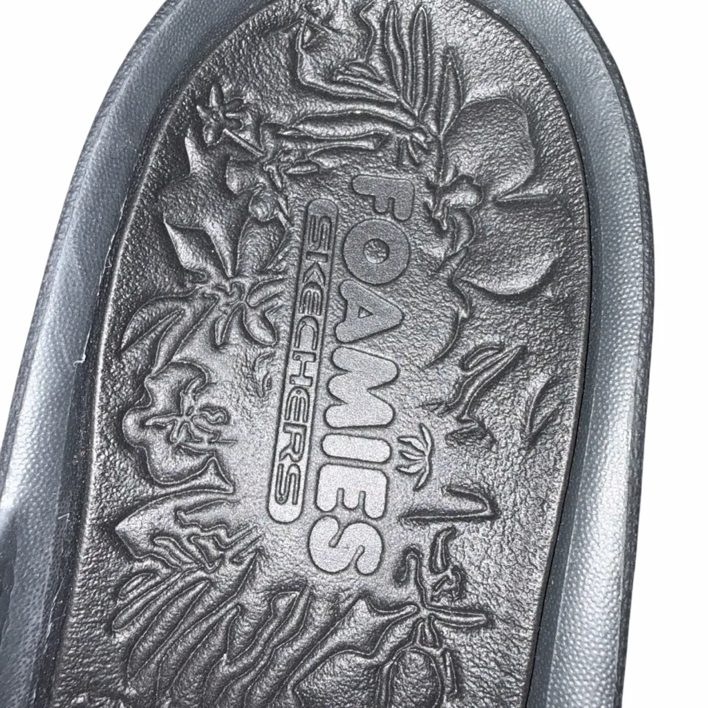 NEW Skechers Foamies Black Arch Fit Ascend Sweet Pea Slide Sandals Shoes size 10 - Image 7