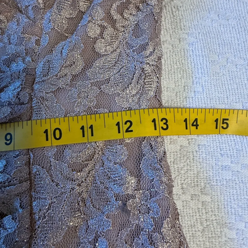 Oleg Cassini Elegant Lace Maxi Dress in Cream - Image 6