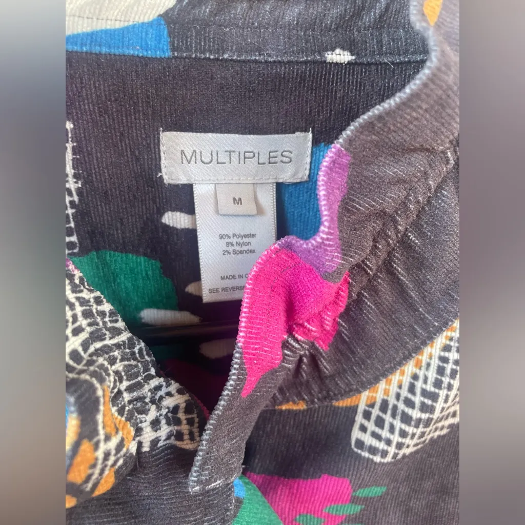 Multiples Blazer Multicolor 80s Size Medium - Image 3