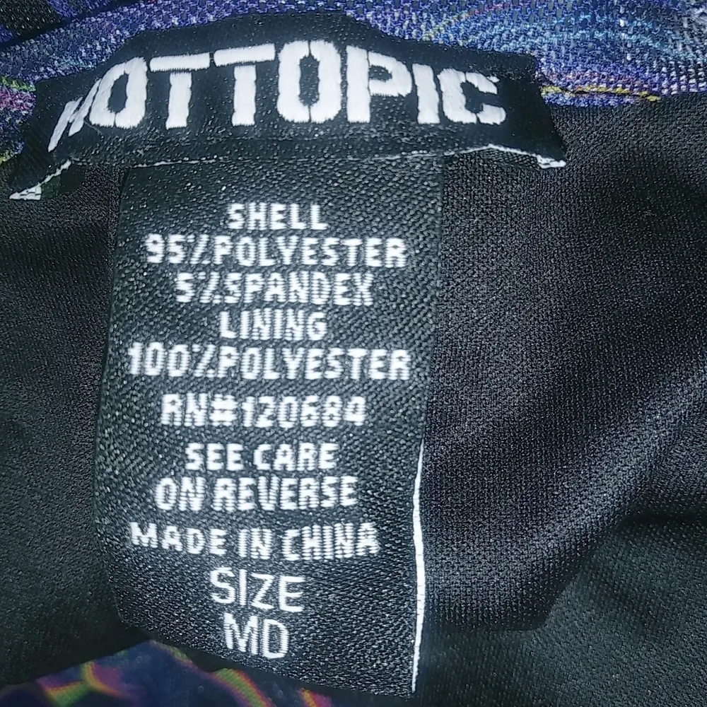 Hot Topic S Cosmic Purple Witchy Mesh Stretch Dress - Image 6