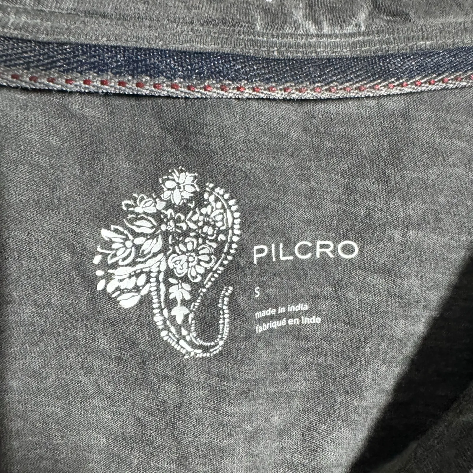 Pilcro Short Sleeve TShirt Women Gray S Cotton Casual Minimal Comfort Athleisure - Image 5