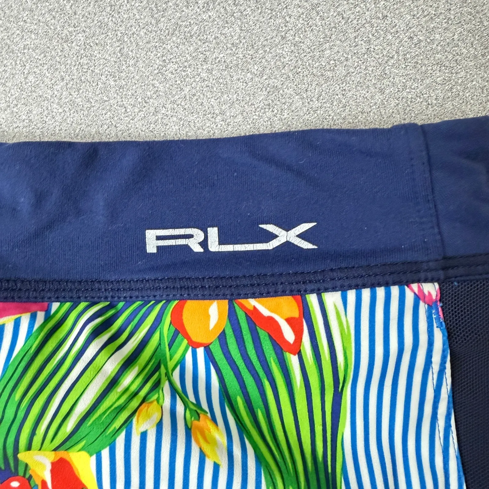 RLX Ralph Lauren Floral Skort Small Blue Multi Tropical Colorful Golf Tennis - Image 3