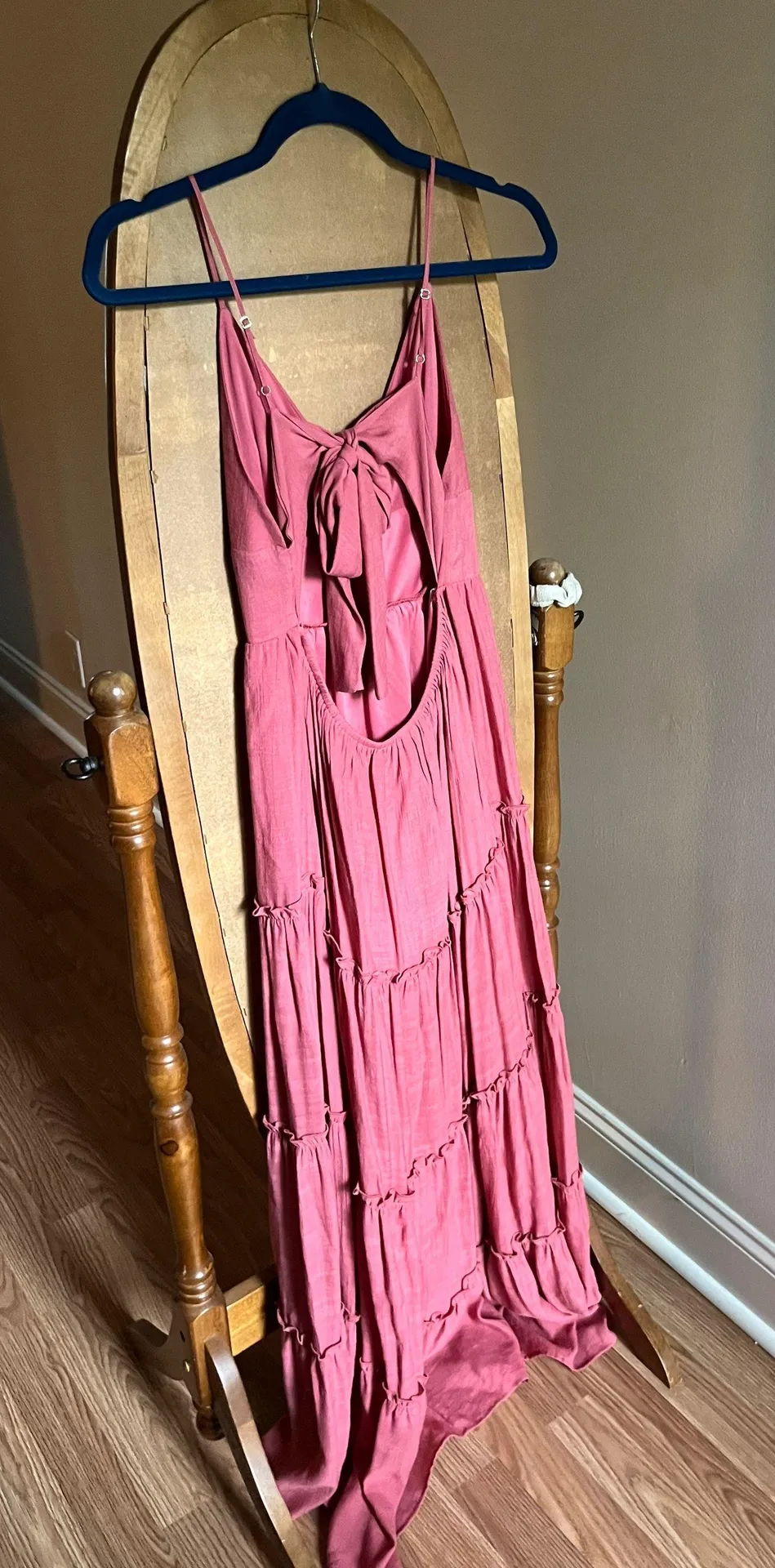 Altar’d State Pink Red Maxi Dress - Image 4