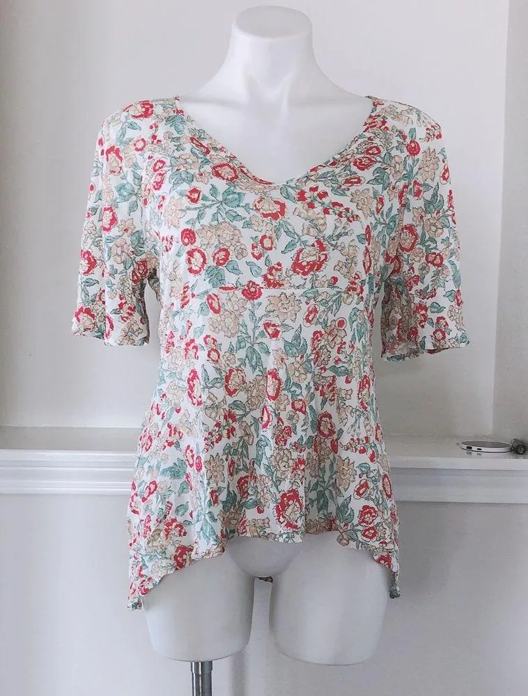 Rachel Zoe Floral Top, V-Neck Blouse Size S New with Tag - Image 7