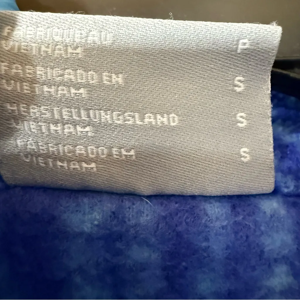 Columbia Blue Patterned Women's Fleece Jacket Size S - Image 4