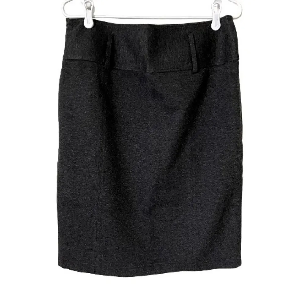 Kenneth Cole Reaction gray business casual pencil skirt belt loops classic - Image 3