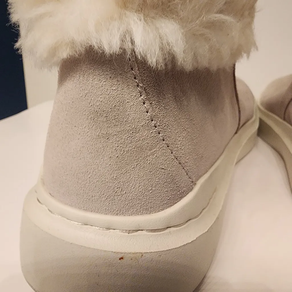 Cole Haan Grandpro Rally Round Toe Zippered Snow Suede Booties Women's Grey 10 - Image 9