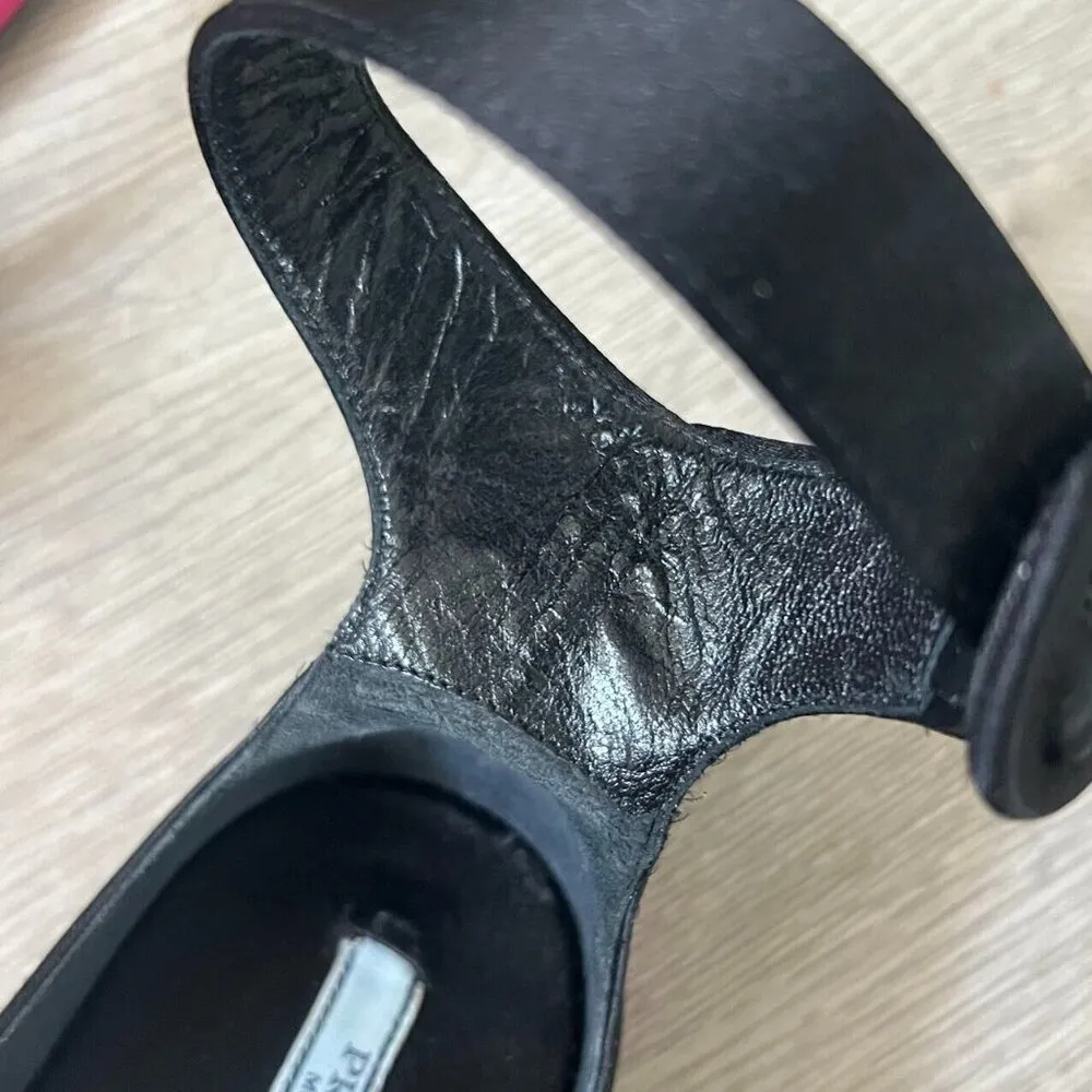 Prada Pink Satin Bow Flat Sandal Woman Size 39 Made in Italy Rare - Image 7