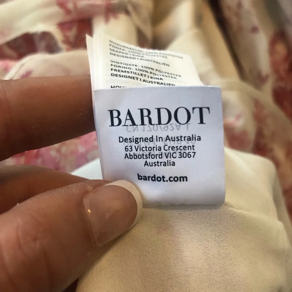 Bardot White and Pink Floral Dress Size US M (8) - Image 14