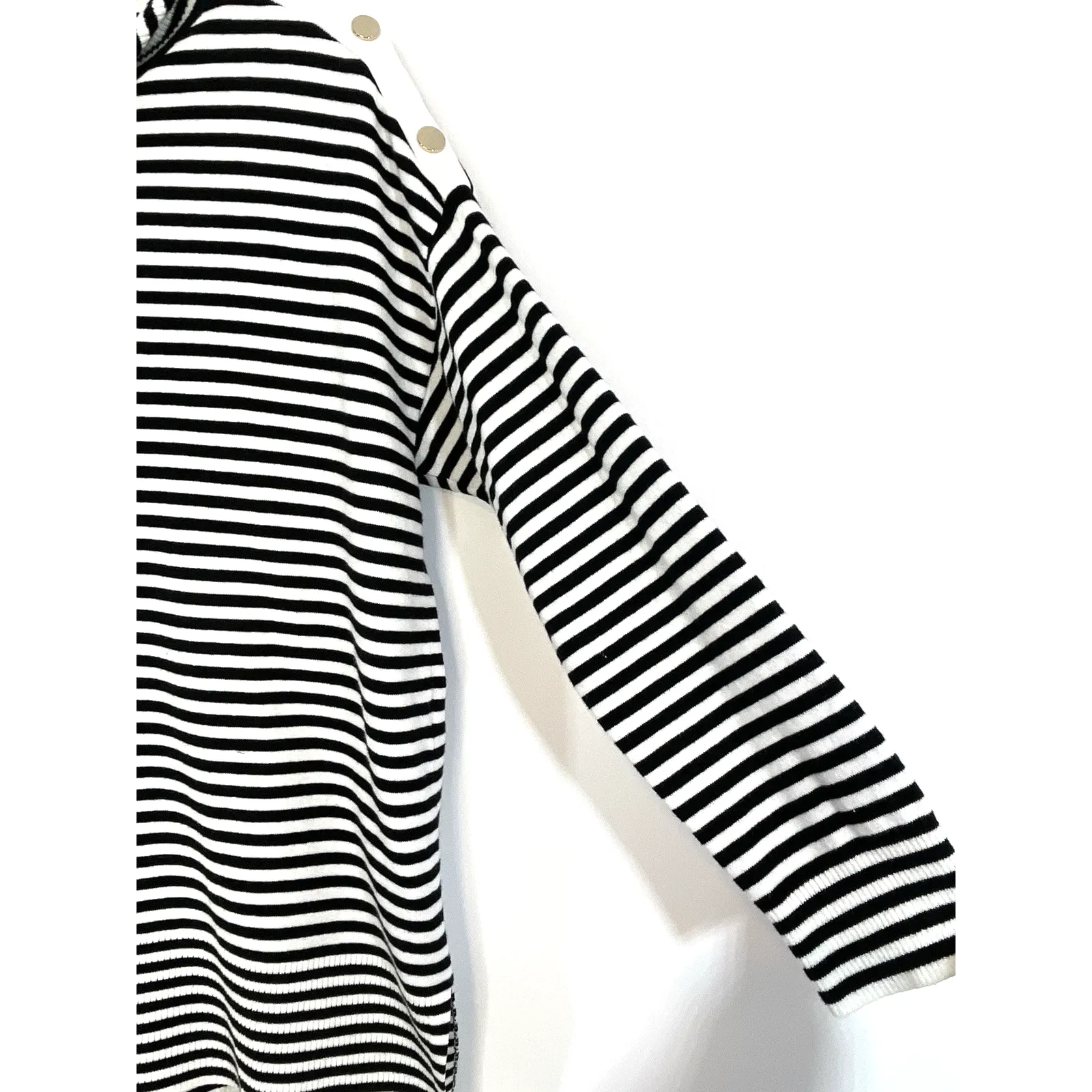 Chico's Zenergy Cotton-Cashmere Blend Foldover Neck Tunic Sweater Size 2 Large - Image 5