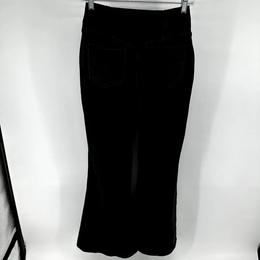 Halara Flex Jeans High Waist Crossover Pocket Stretchy Super Flare Black S NWT - Image 4