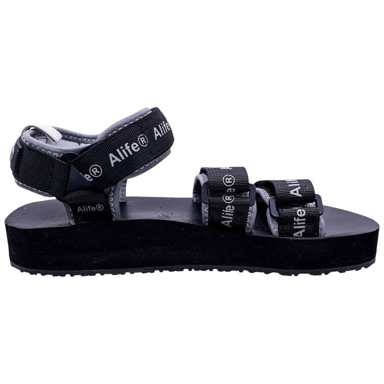 Alife Reflective Logo Dad Sandal Mars Black Gray Unisex Size Women's 7.5 Men's 6 - Image 7