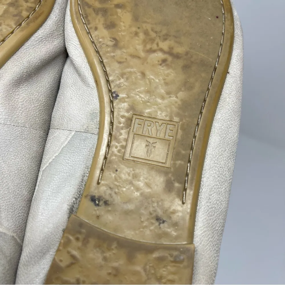 Frye  Regina grey leather pointy toe flats sz 7.5 - Image 5