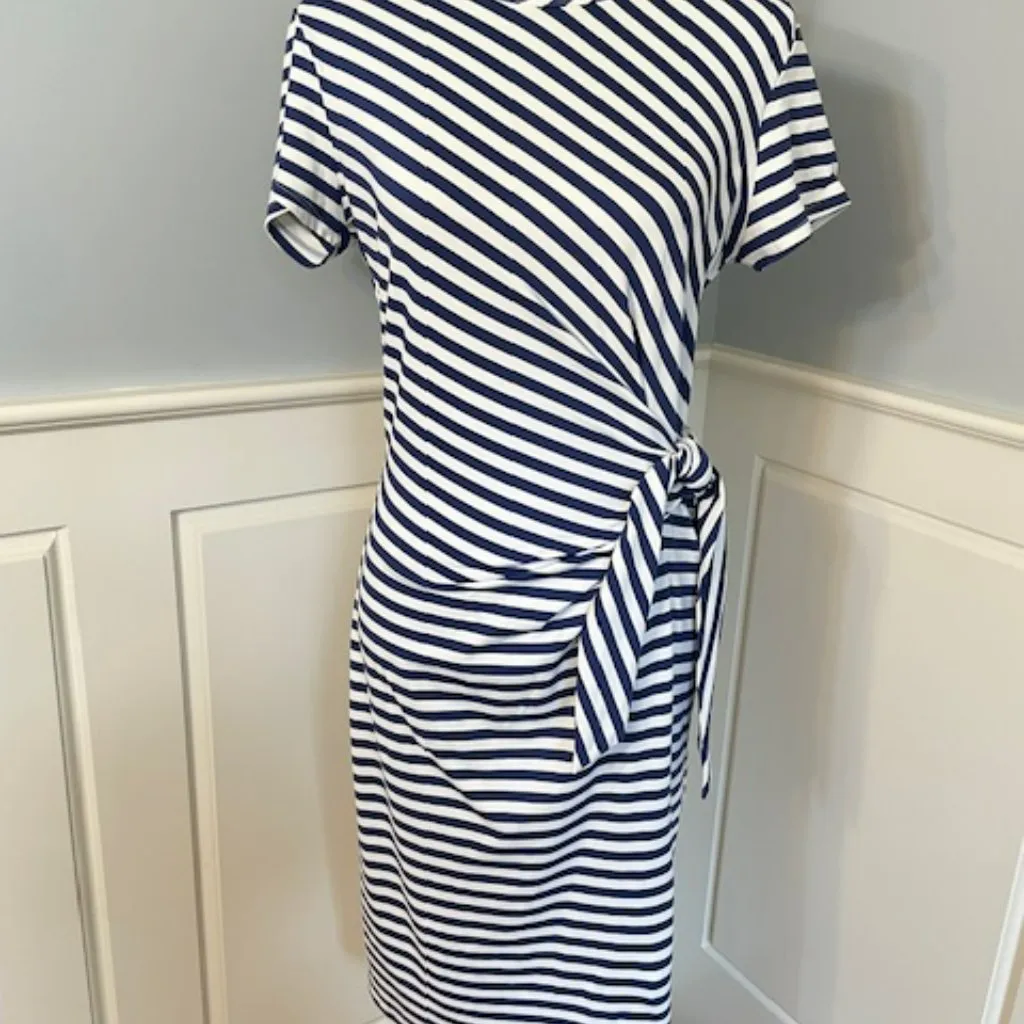 J.McLaughlin Catalina Cloth Stretch Elora Dress in Bangle Stripe Medium - Image 2