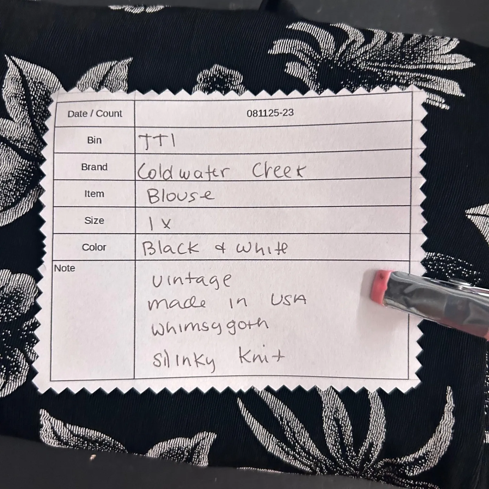 Coldwater Creek Vintage‎  Dark Floral Blouse 1X - Image 10