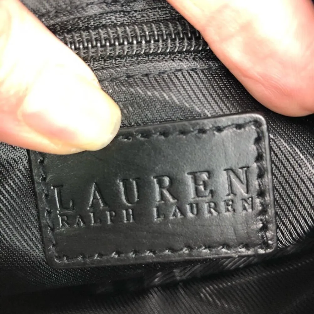 Ralph Lauren Monogram Houndstooth Canvas Mini Bag - Image 11