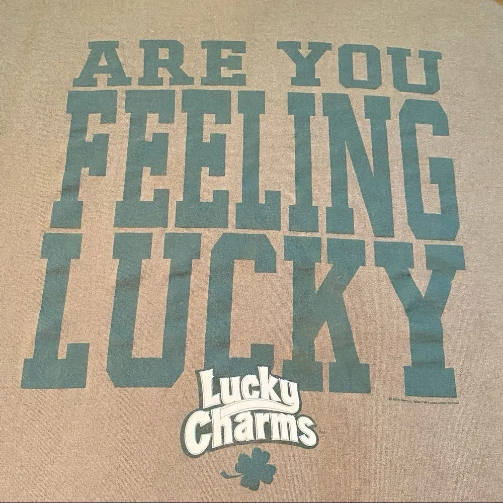 Lucky Charms Are You Feeling Lucky T-shirt Green Size Large - Image 6