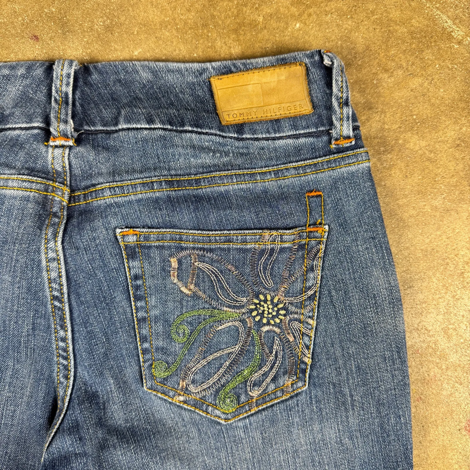 Vintage Y2K Tommy Hilfiger Women’s‎ Jeans Size 4 Blue Bootcut Flare Denim - Image 6